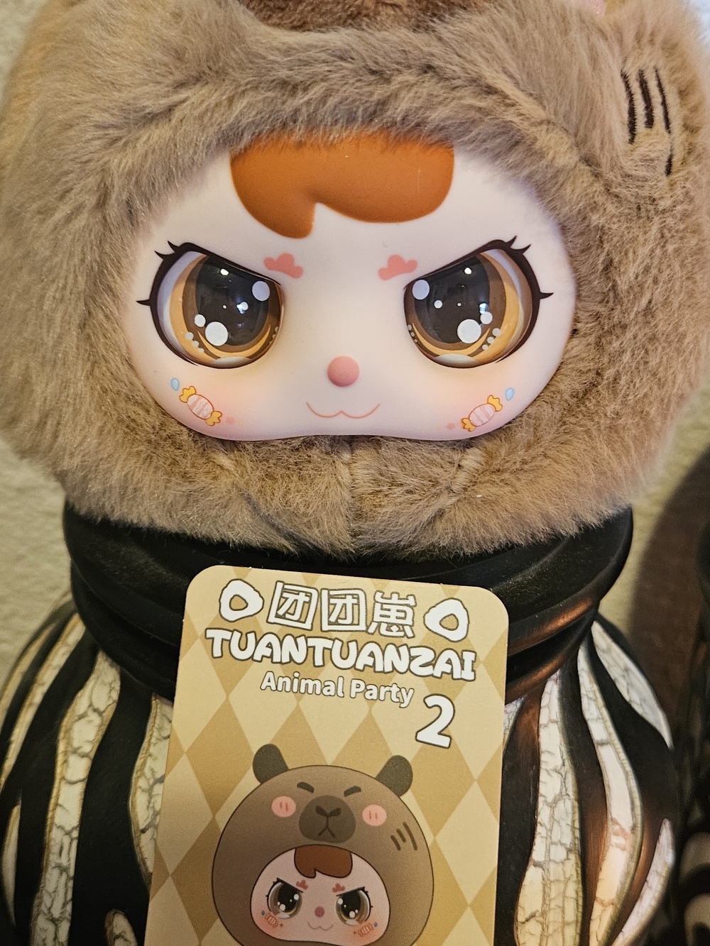 TuantuanZai Animal Party 2 Plush Doll - Brown & Cream